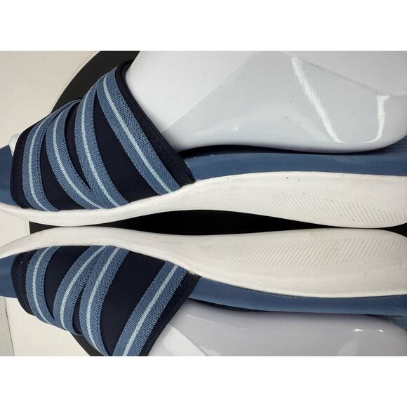 Easy Spirit Women's Size 9 Blue Wisher 2 Strappy Slide Slip On Comfort Sandals - Picture 10 of 14